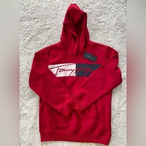 Tommy Hilfiger boys M red hoodie w/ pocket